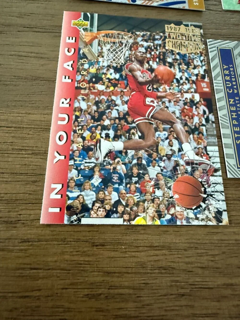 Michael Jordan & Stephen Curry Basketball Card Lot (6 Cards) – Panini, Upper Dec